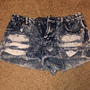 Forever 21 distressed jean shorts